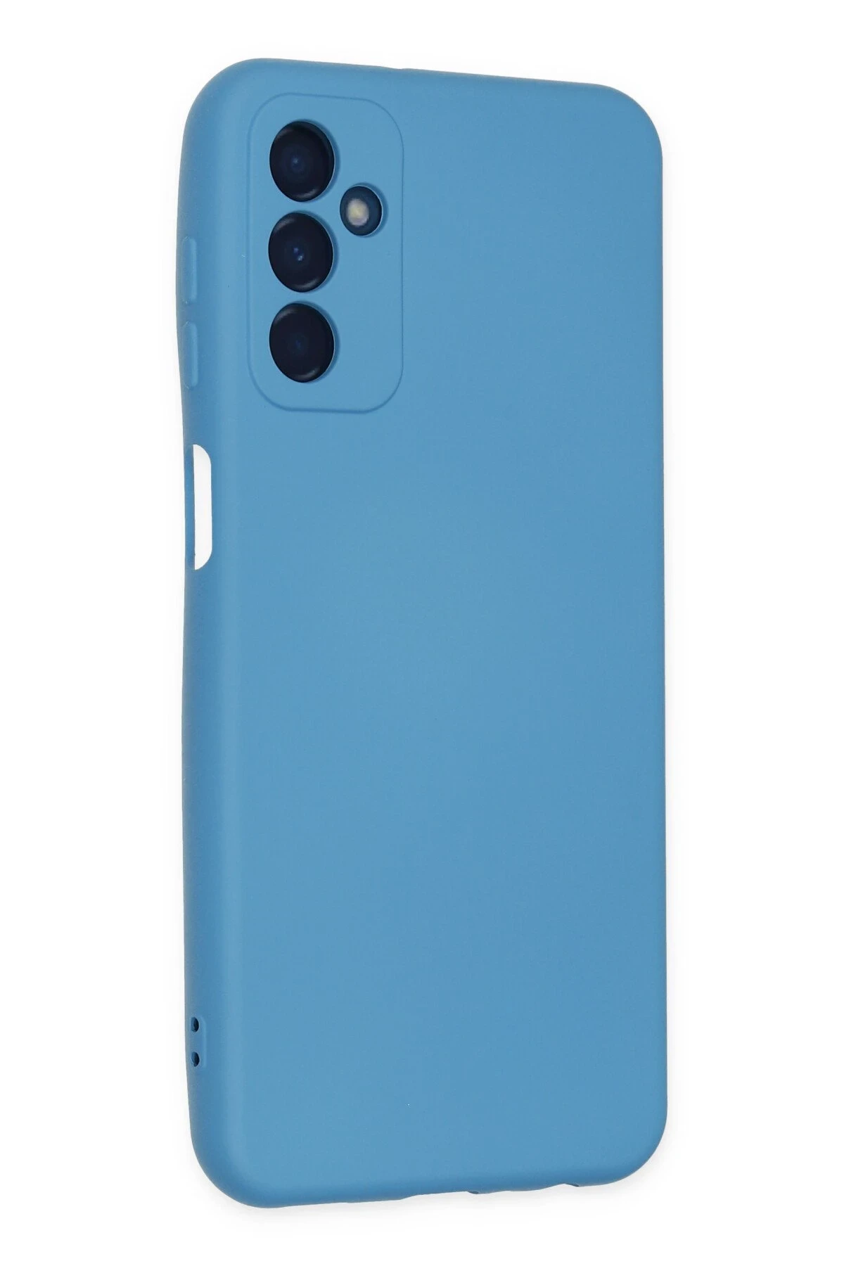 Newface Samsung Galaxy M23 Kılıf Nano içi Kadife Silikon - Mavi
