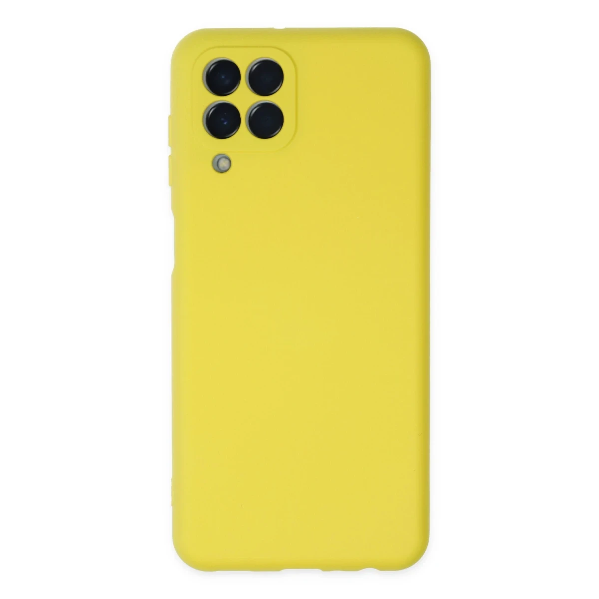 Newface Samsung Galaxy M33 Kılıf Nano içi Kadife Silikon - Sarı