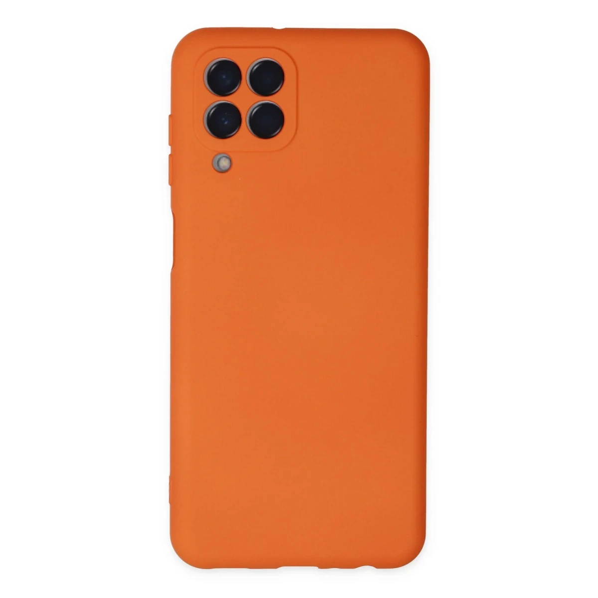 Newface Samsung Galaxy M33 Kılıf Nano içi Kadife Silikon - Turuncu
