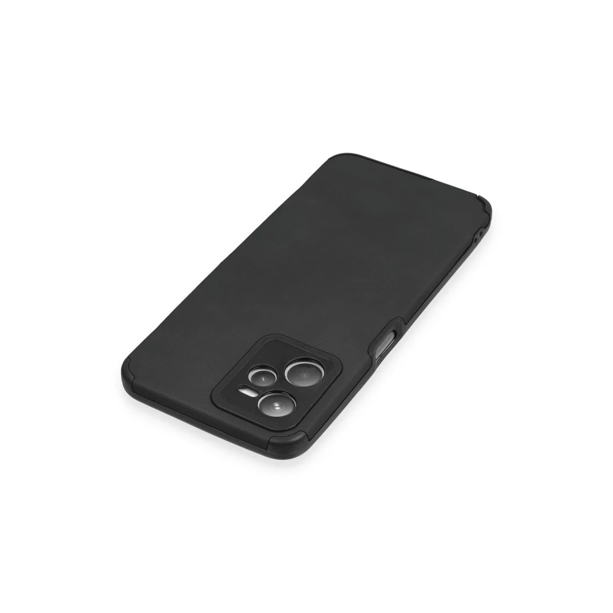 Newface Realme C35 Kılıf Loop Deri Silikon - Siyah