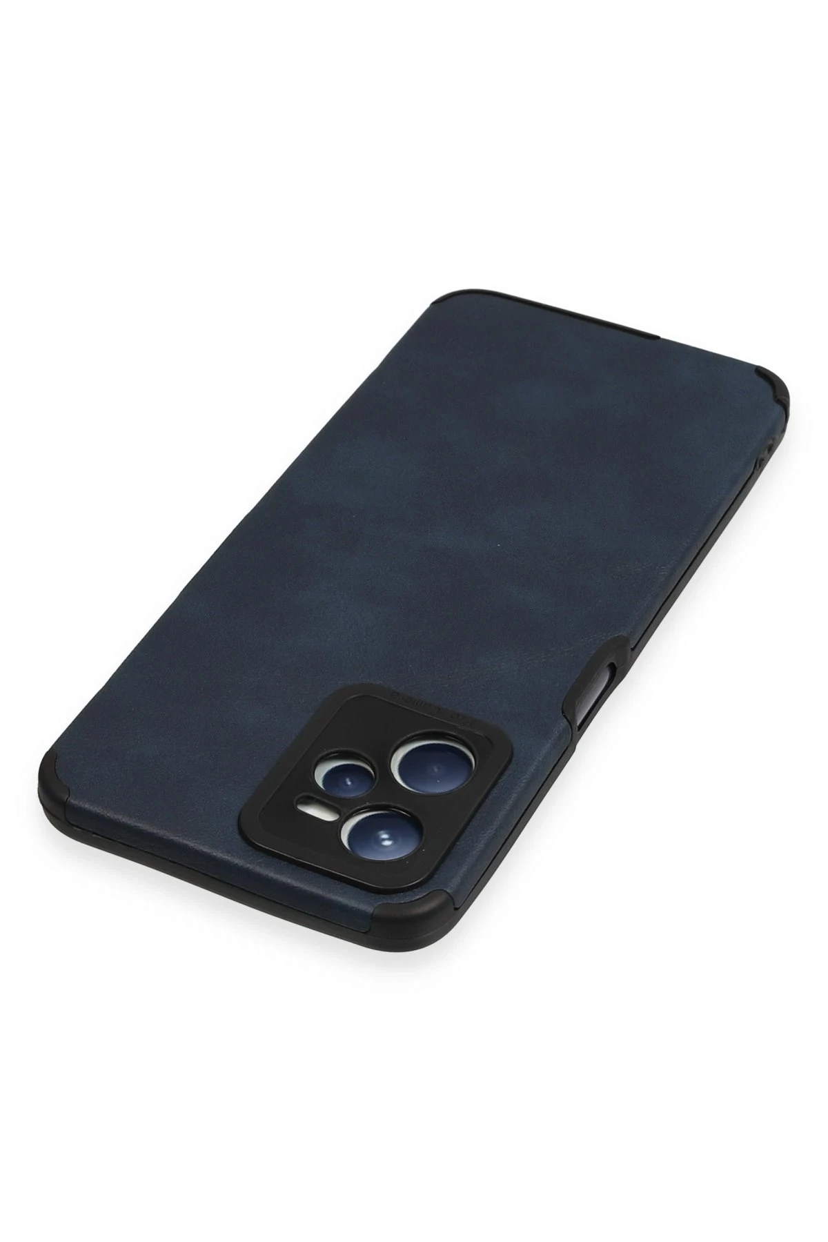 Newface Realme C35 Kılıf Loop Deri Silikon - Lacivert