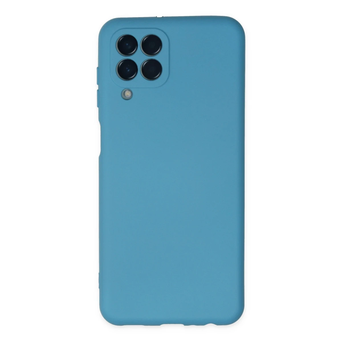 Newface Samsung Galaxy M33 Kılıf Nano içi Kadife Silikon - Mavi