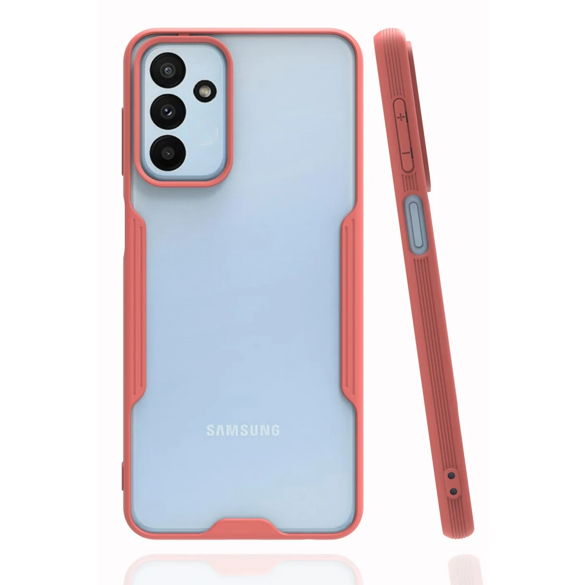 Newface Samsung Galaxy M23 Kılıf Platin Silikon - Pembe