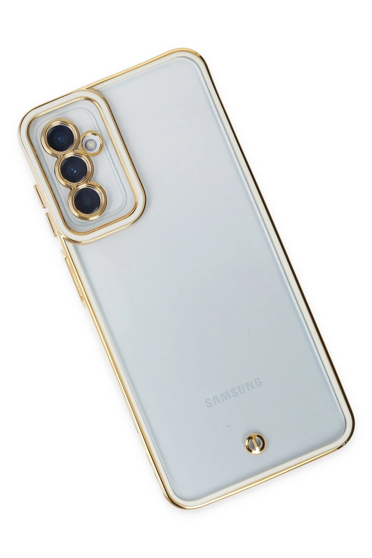 Newface Samsung Galaxy M23 Kılıf Liva Lens Silikon - Beyaz
