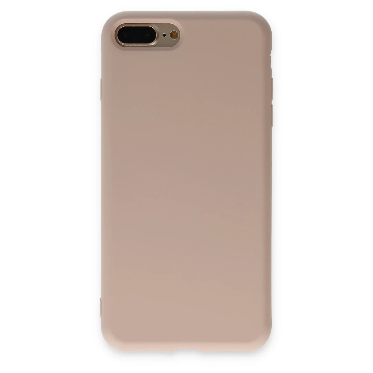 Newface Apple iPhone 7 Plus Kılıf Nano içi Kadife Silikon - Pudra