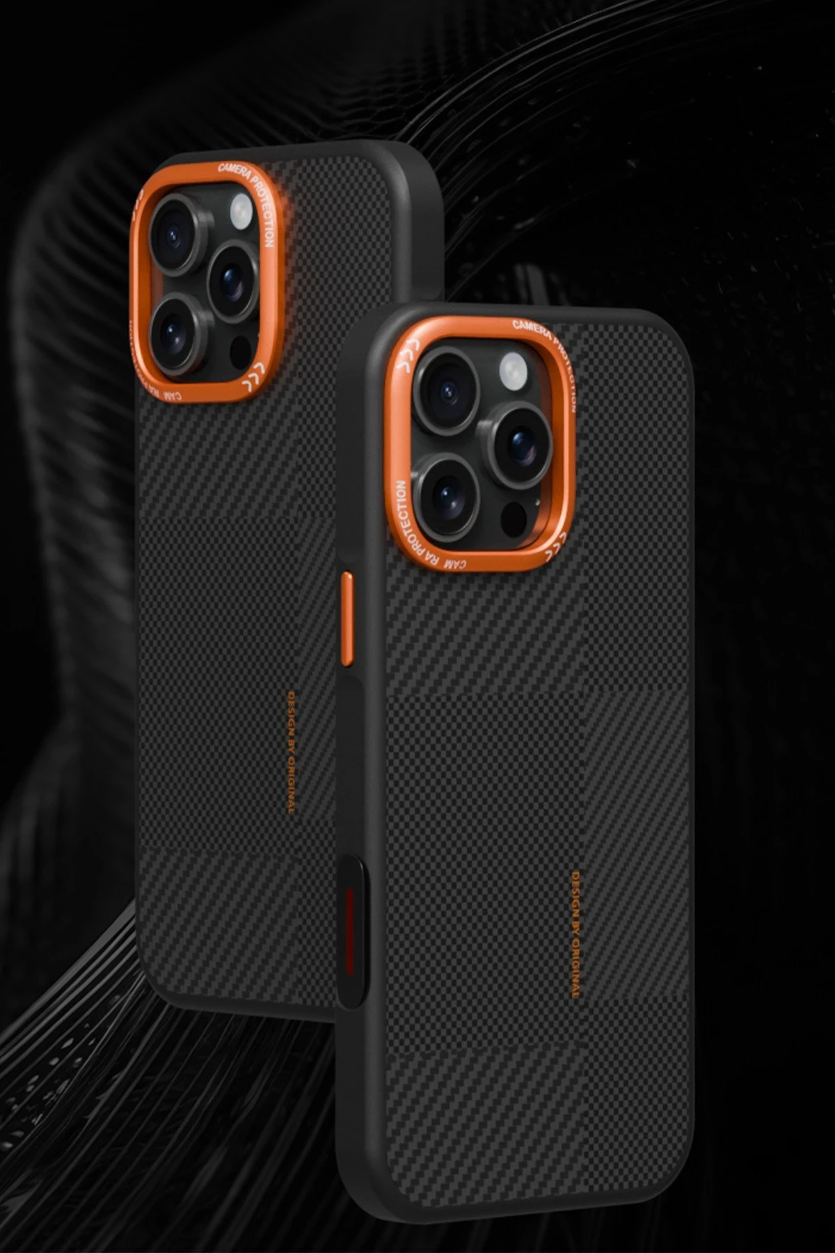 Joko Apple iPhone 14 Pro Max Orange Karbon Magsafe Kapak - Siyah — görsel 3