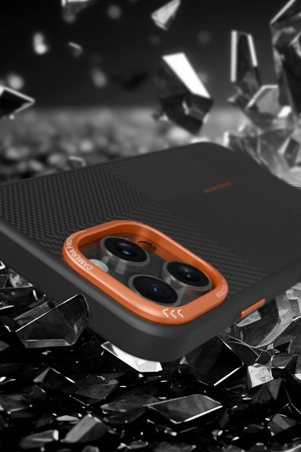 Joko Apple iPhone 14 Pro Max Orange Karbon Magsafe Kapak - Siyah — görsel 6