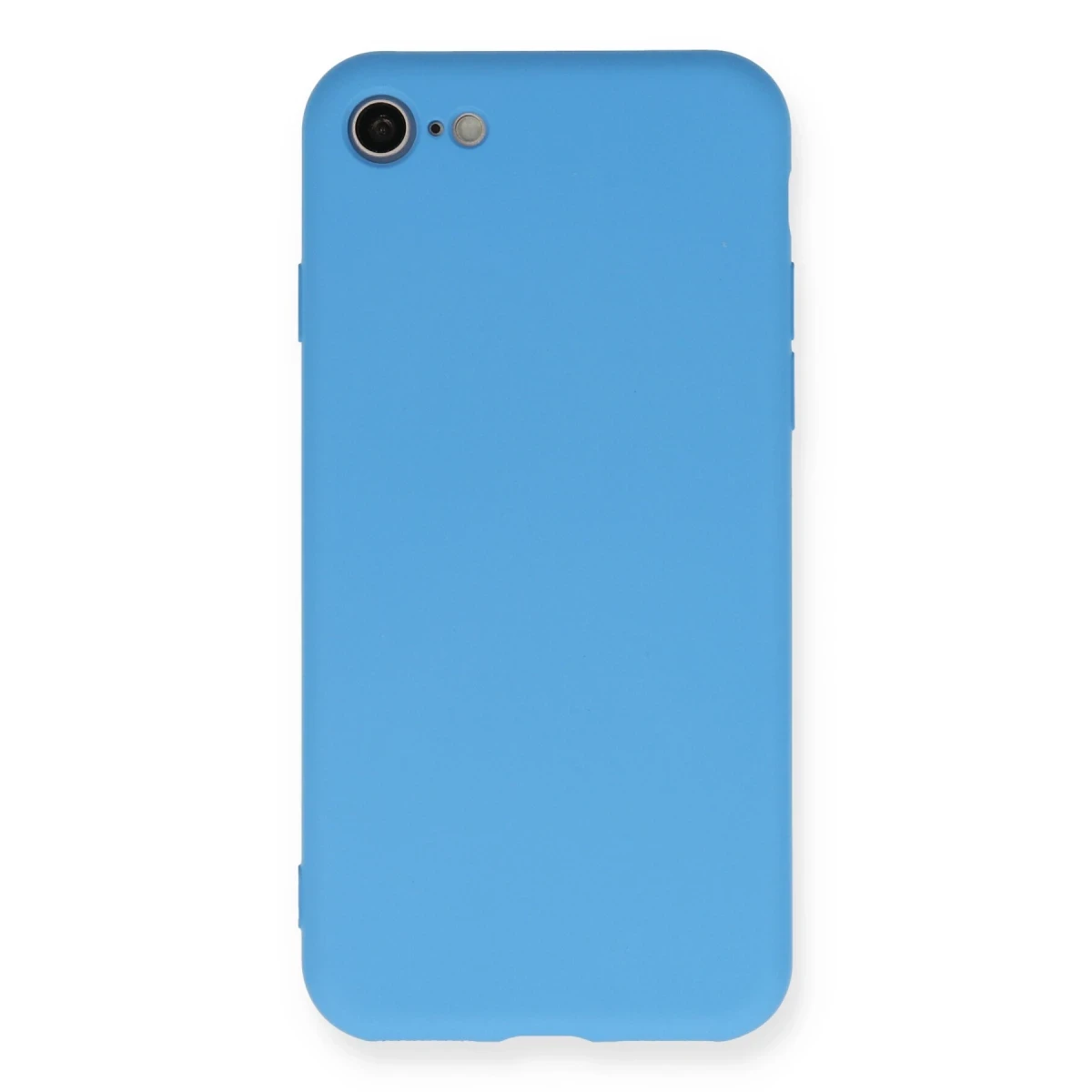 Newface Apple iPhone 7 Kılıf Nano içi Kadife Silikon - Mavi