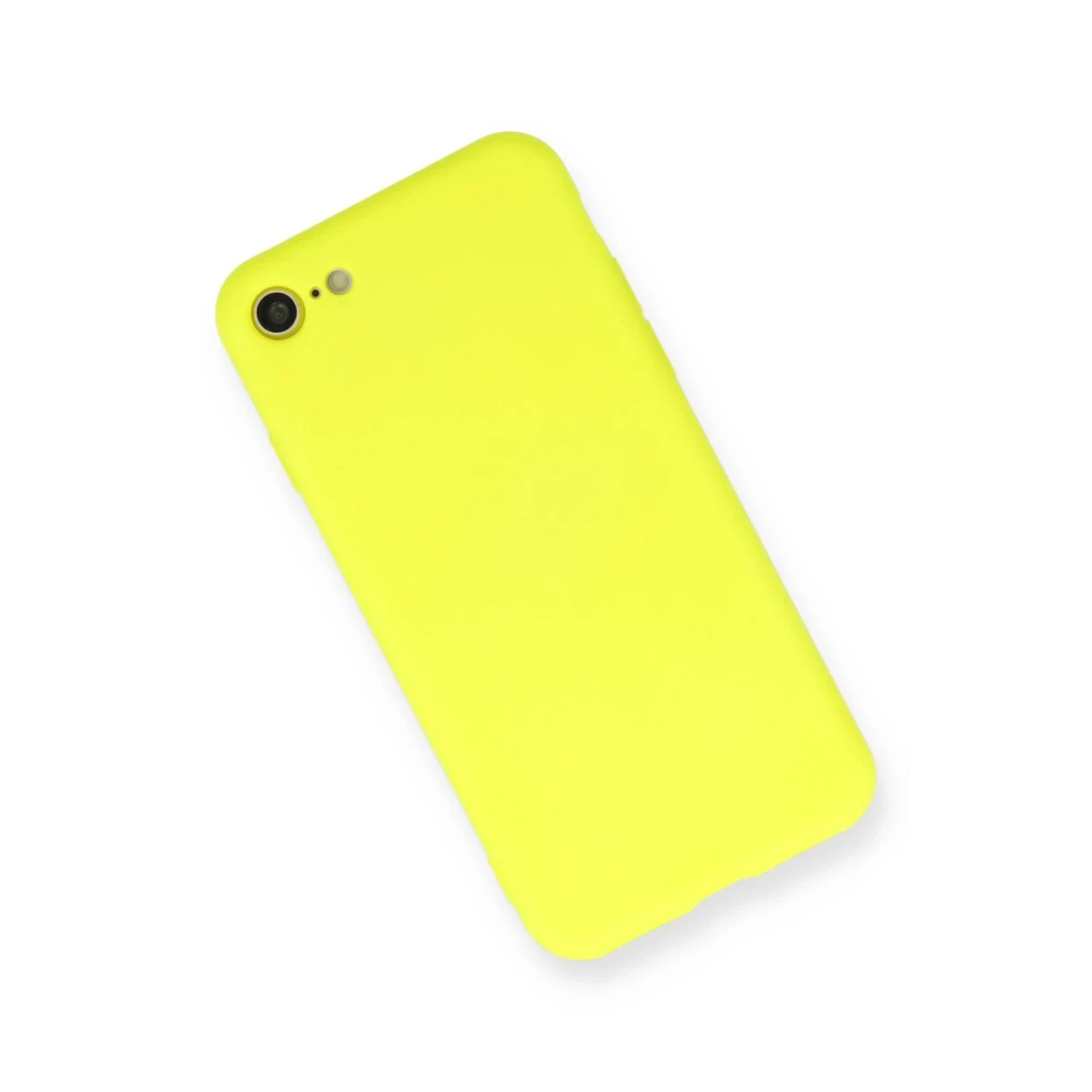 Newface Apple iPhone 7 Kılıf Nano içi Kadife Silikon - Sarı