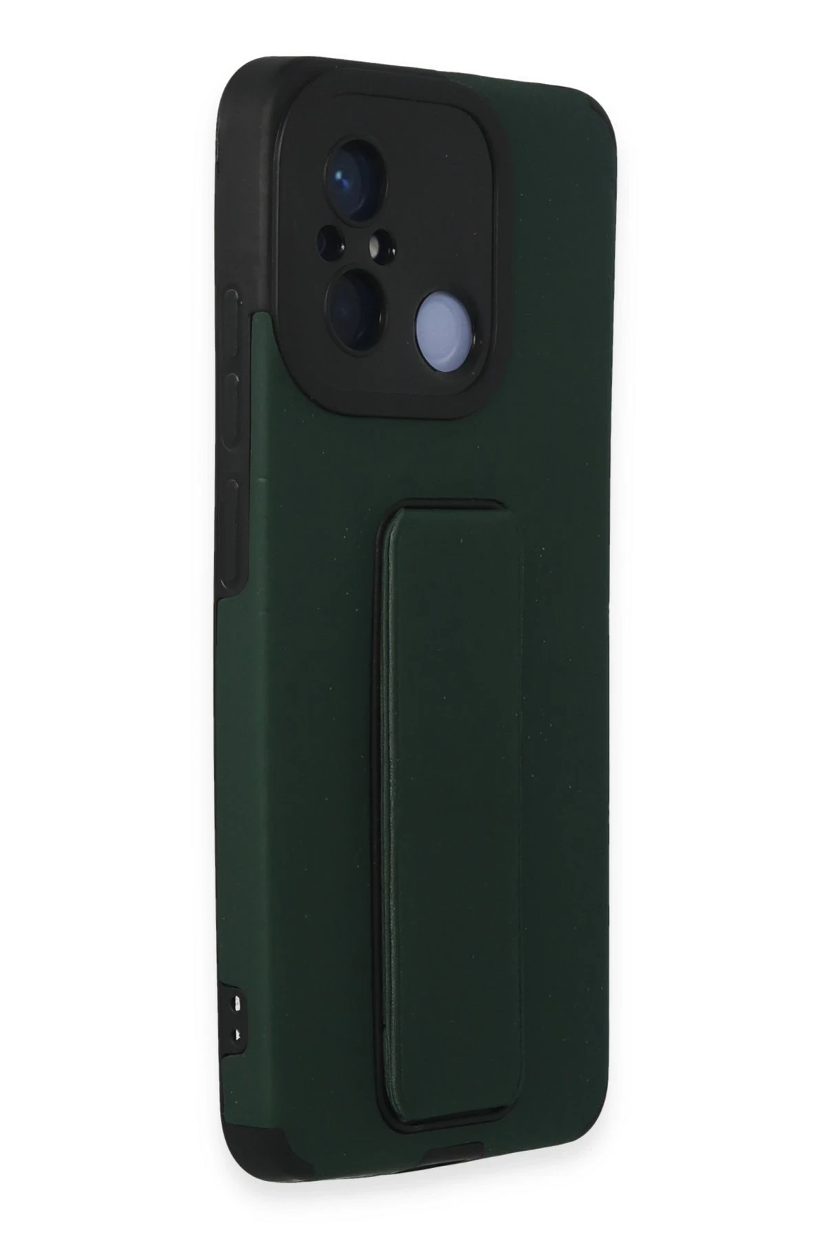 Newface Xiaomi Redmi 12C Kılıf Mega Standlı Silikon - Yeşil