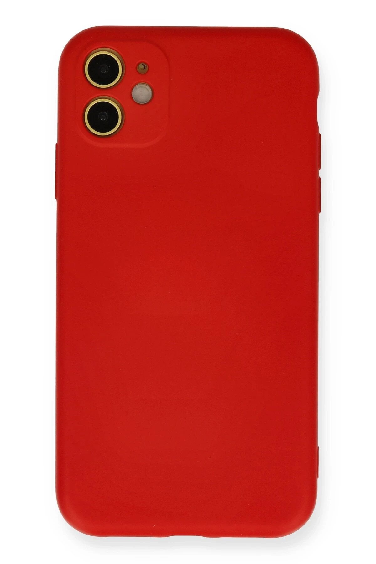 Newface iPhone 11 Kılıf Nano içi Kadife Silikon - Kırmızı