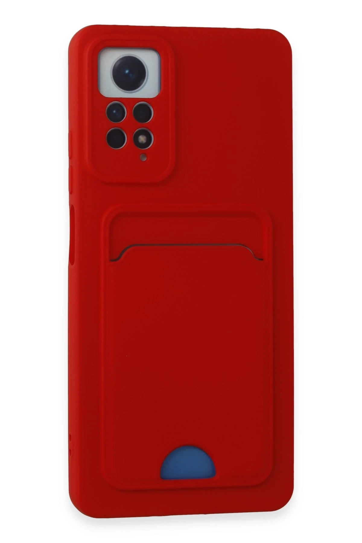Newface Xiaomi Redmi Note 11 Pro Kılıf Kelvin Kartvizitli Silikon - Kırmızı