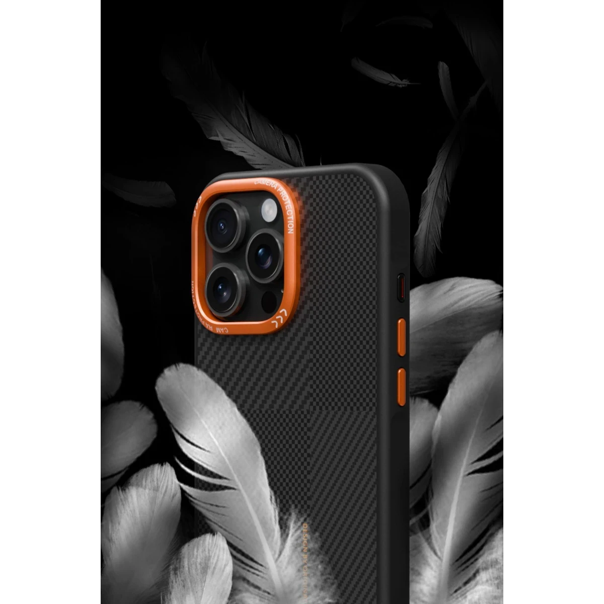 Joko Apple iPhone 16 Pro Max Orange Karbon Magsafe Kapak - Siyah — görsel 11