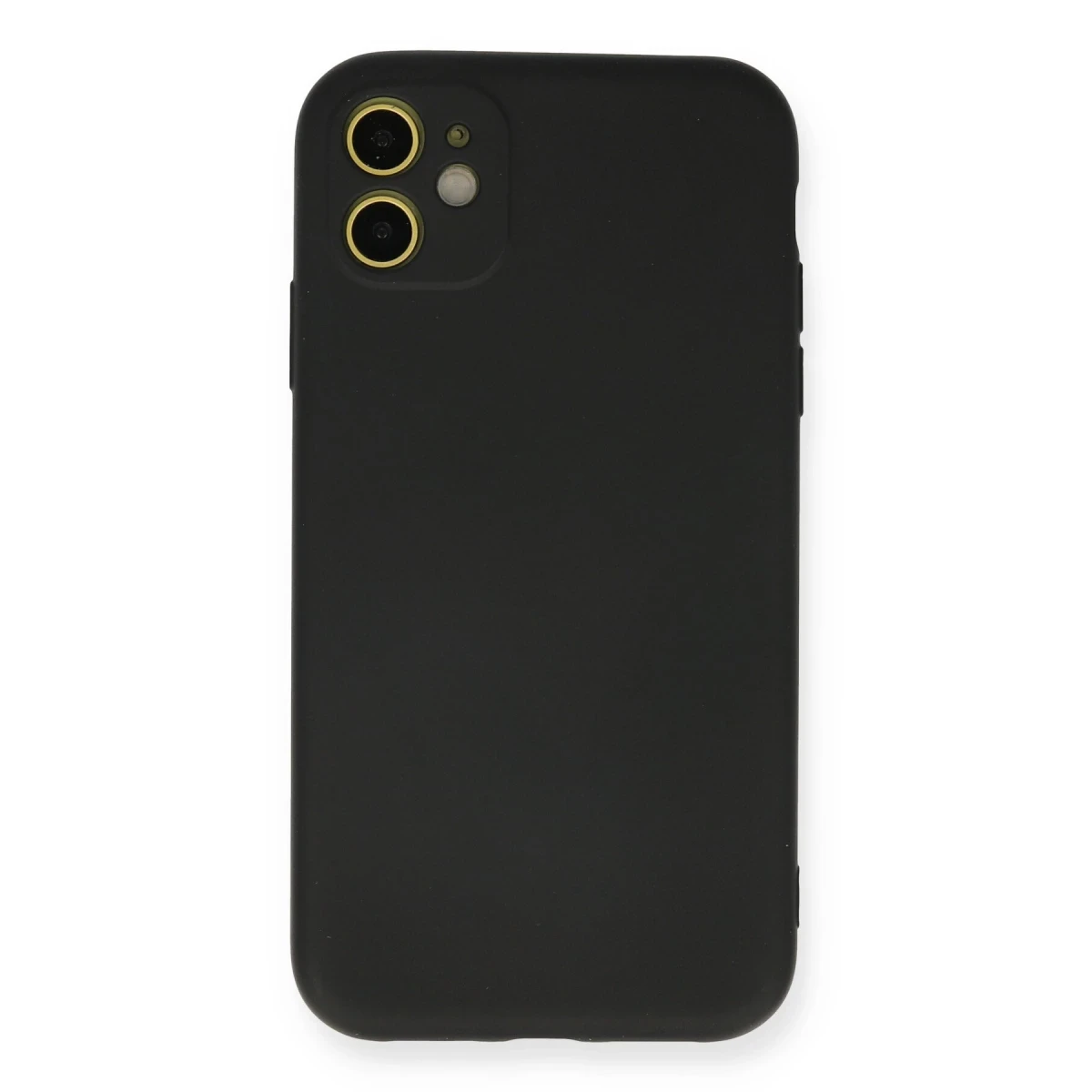 Newface Apple iPhone 11 Kılıf Nano içi Kadife Silikon - Siyah