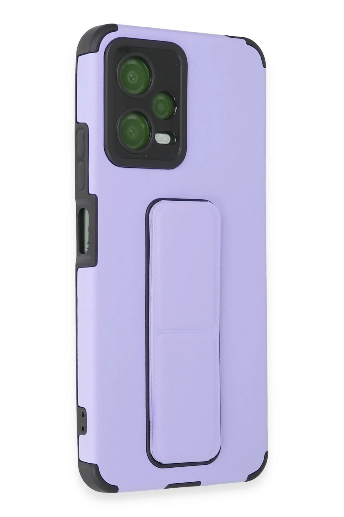 Newface Xiaomi Poco X5 5G Kılıf Mega Standlı Silikon - Lila