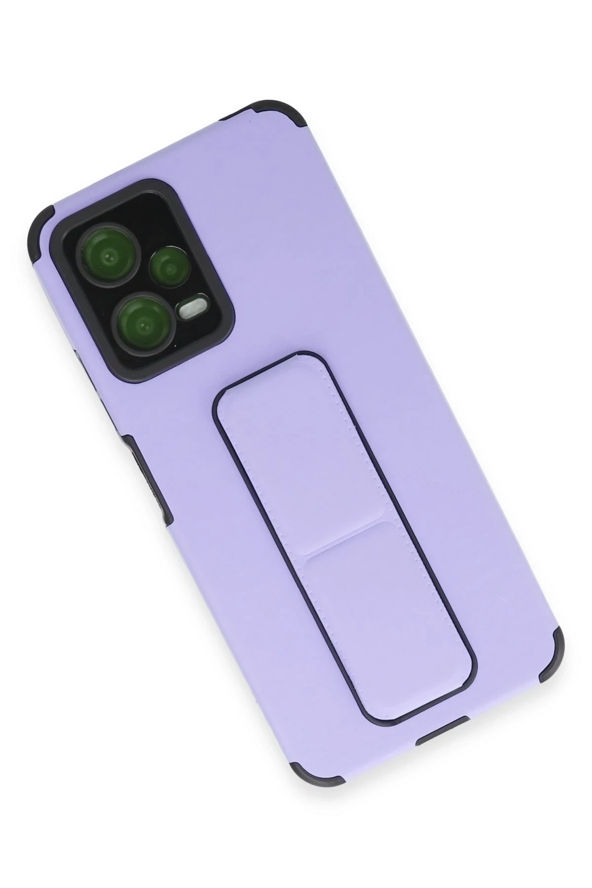 Newface Xiaomi Poco X5 5G Kılıf Mega Standlı Silikon - Lila