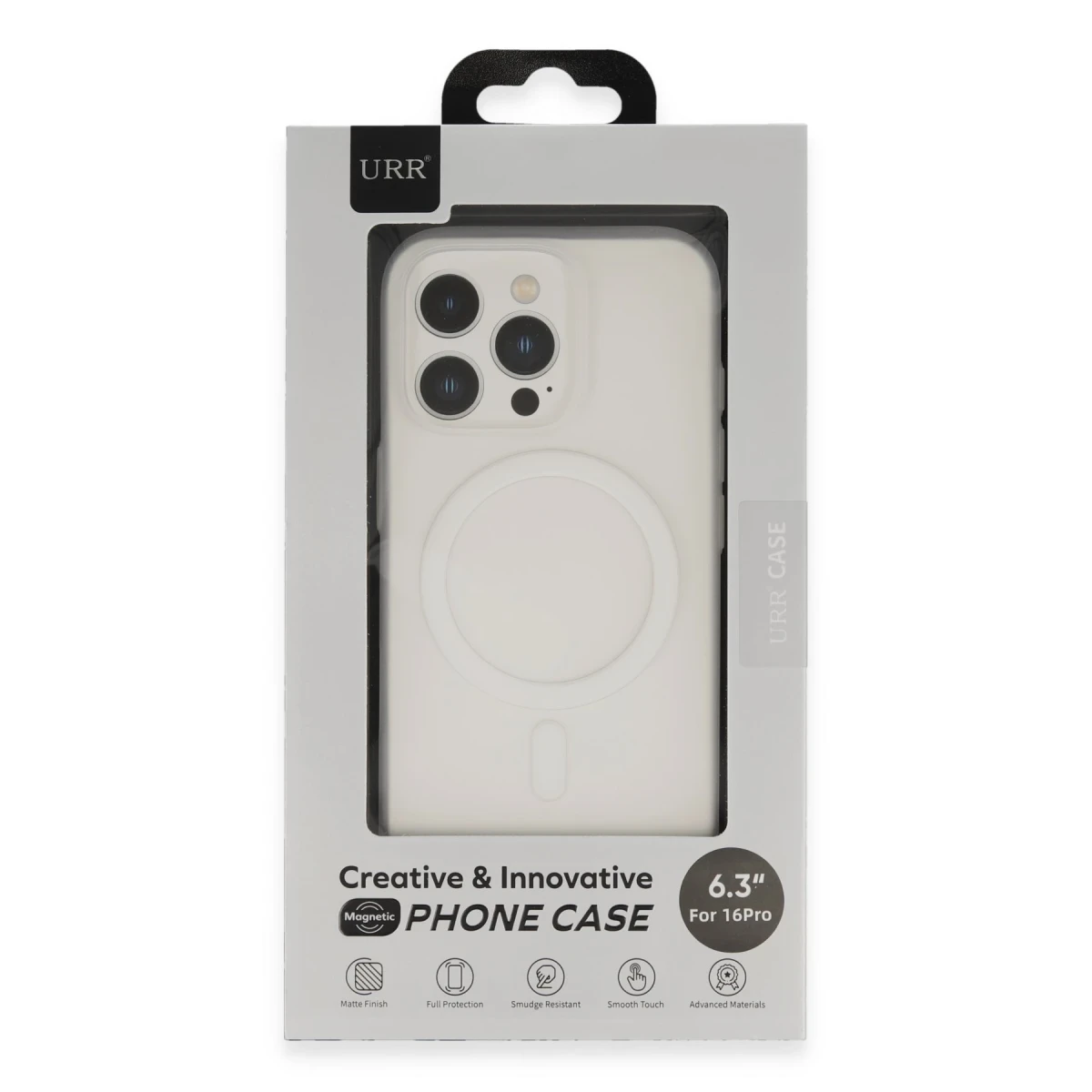 URR Apple iPhone 16 Pro Max Ultra Thin Matte PC Magsafe Kapak - Şeffaf