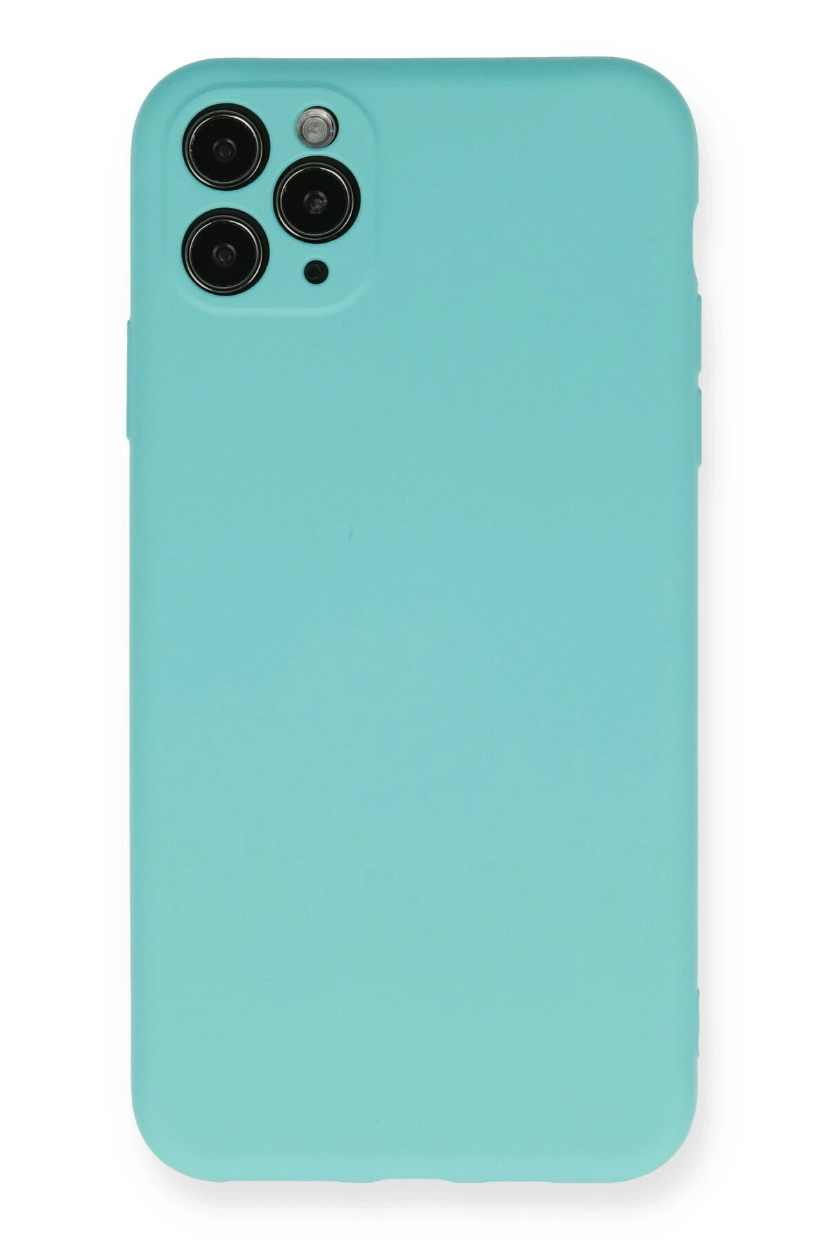 Newface iPhone 11 Pro Max Kılıf Nano içi Kadife Silikon - Turkuaz