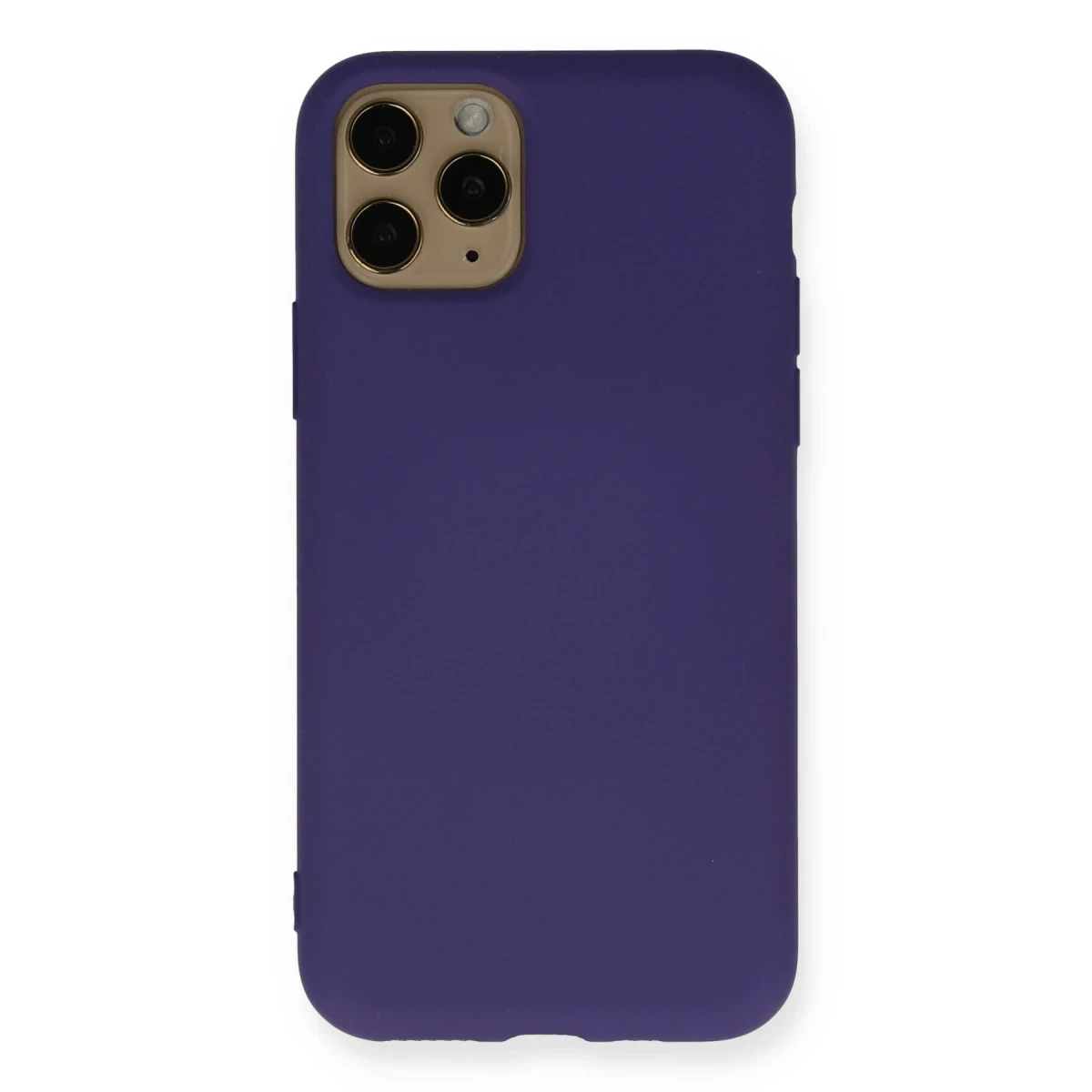 Newface Apple iPhone 11 Pro Max Kılıf Nano içi Kadife Silikon - Mor