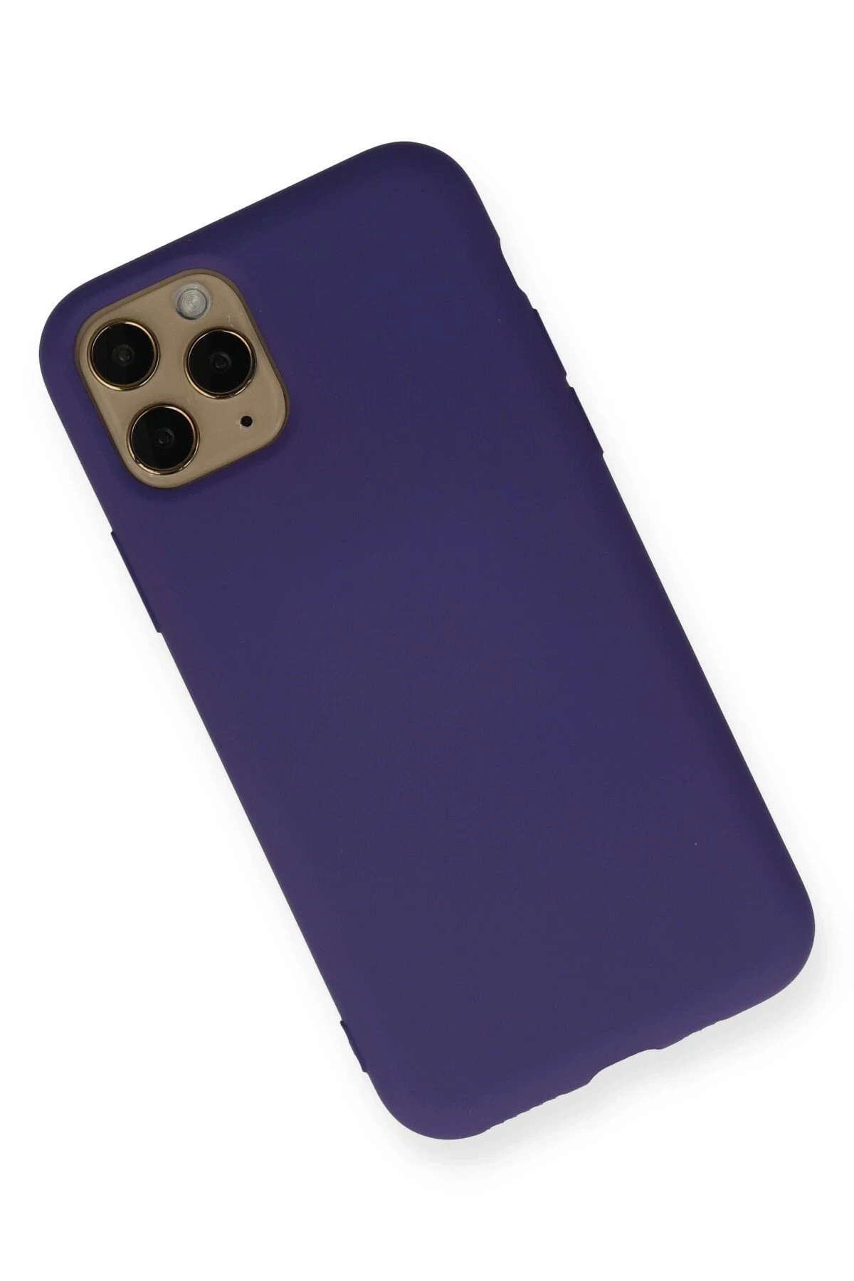 Newface iPhone 11 Pro Max Kılıf Nano içi Kadife Silikon - Mor