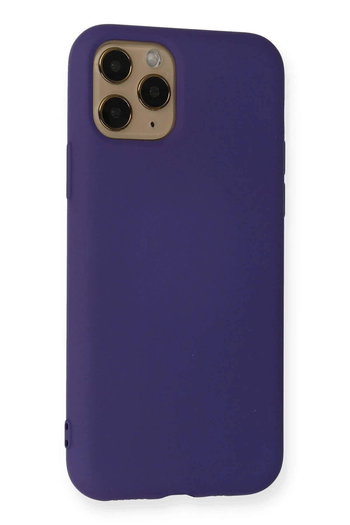 Newface iPhone 11 Pro Max Kılıf Nano içi Kadife Silikon - Mor