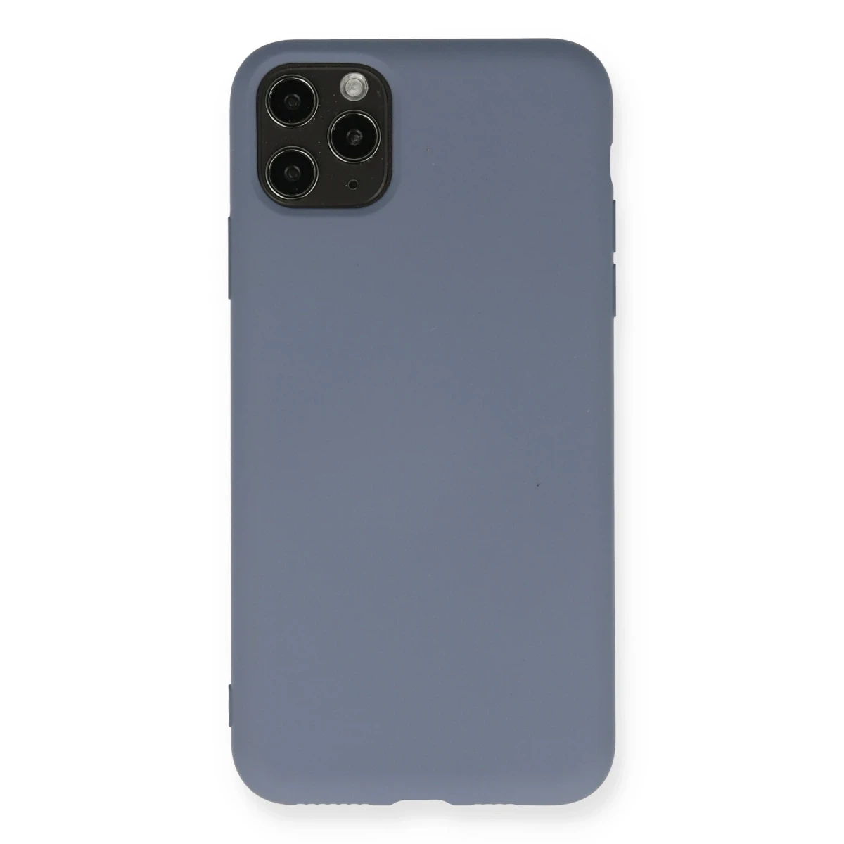 Newface Apple iPhone 11 Pro Max Kılıf Nano içi Kadife Silikon - Gri