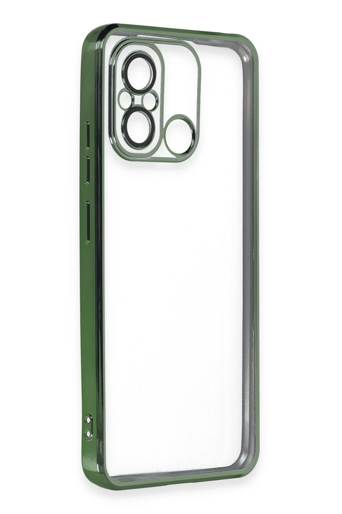 Newface Xiaomi Redmi 12C Kılıf Razer Lensli Silikon - Yeşil