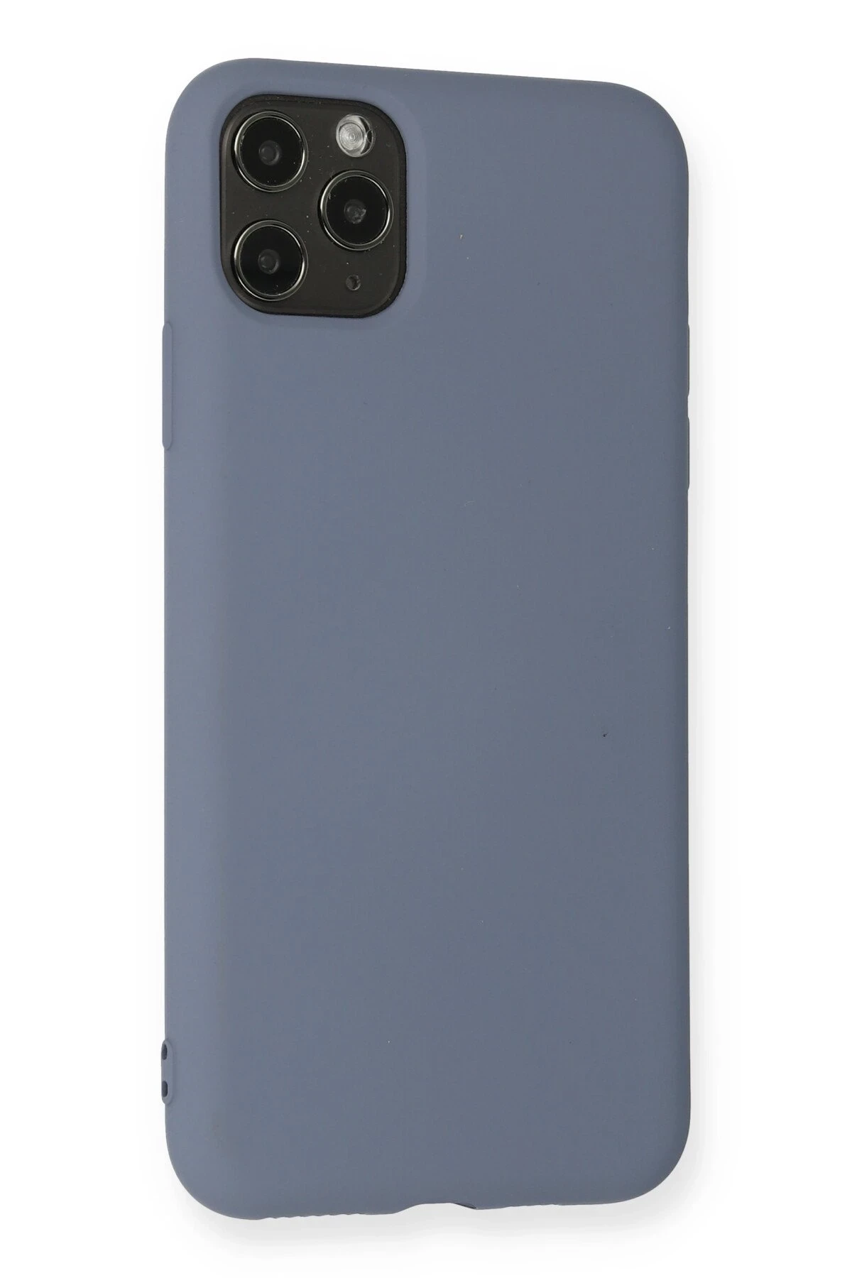 Newface iPhone 11 Pro Max Kılıf Nano içi Kadife Silikon - Gri