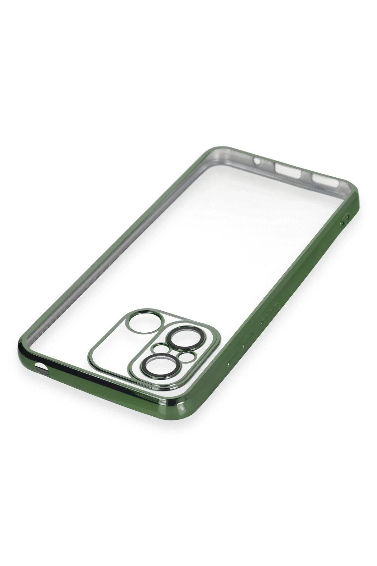 Newface Xiaomi Redmi 12C Kılıf Razer Lensli Silikon - Yeşil