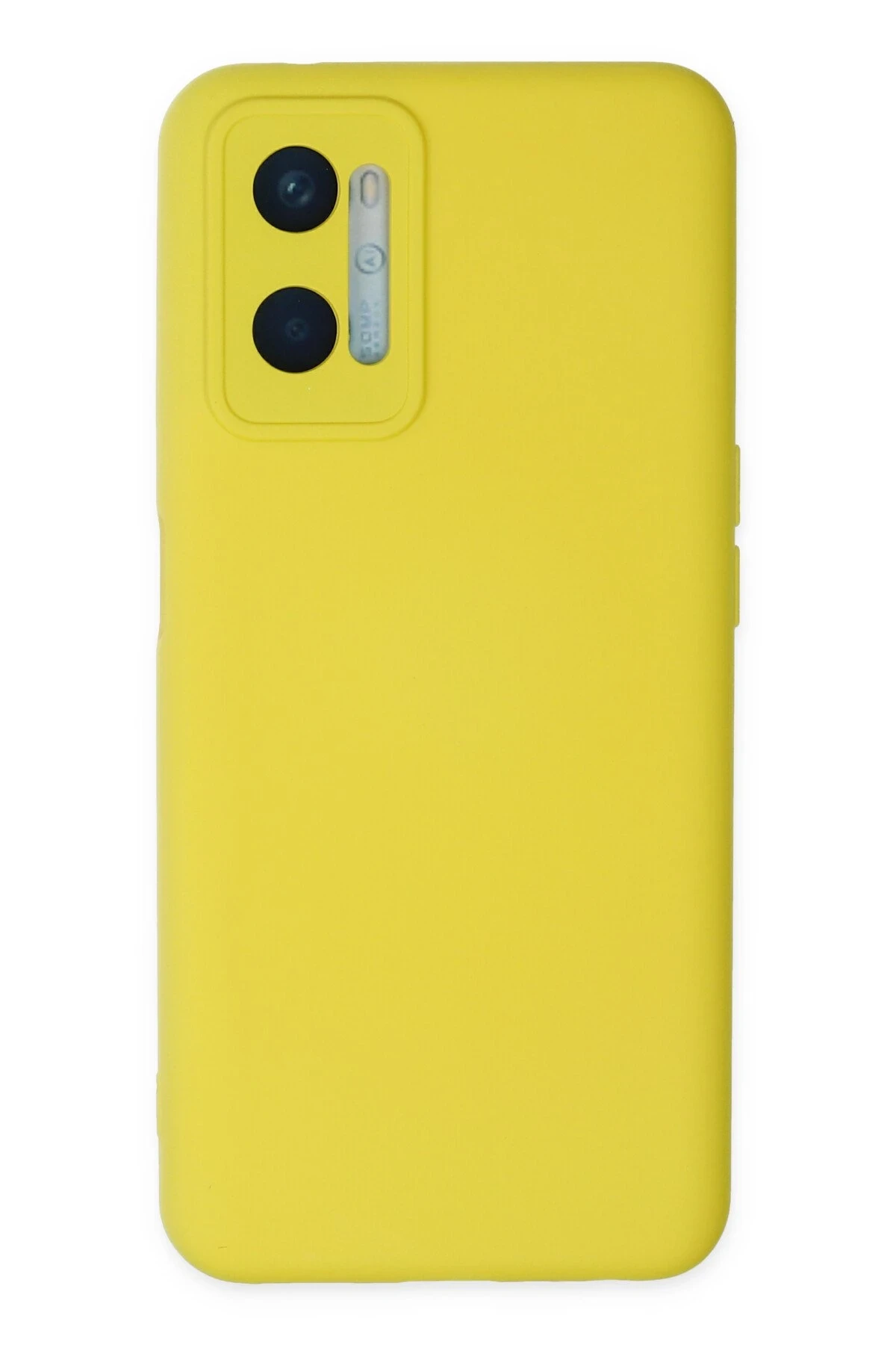 Newface Oppo A96 Kılıf Nano içi Kadife Silikon - Sarı