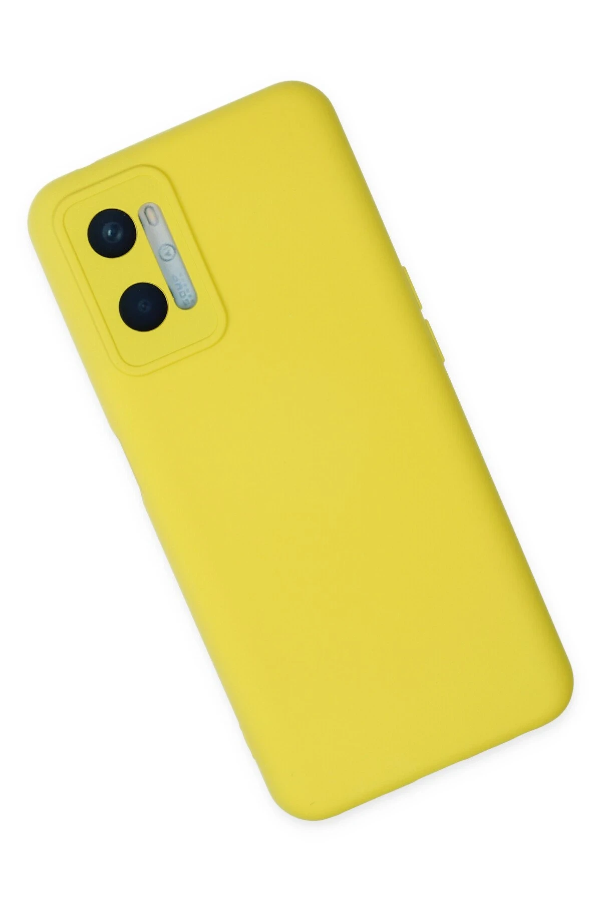 Newface Oppo A96 Kılıf Nano içi Kadife Silikon - Sarı