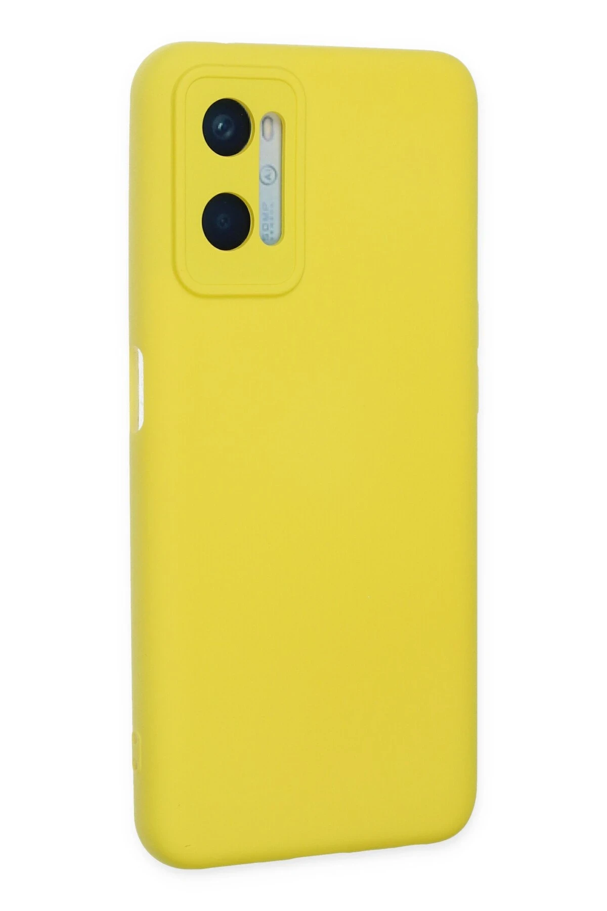 Newface Oppo A96 Kılıf Nano içi Kadife Silikon - Sarı