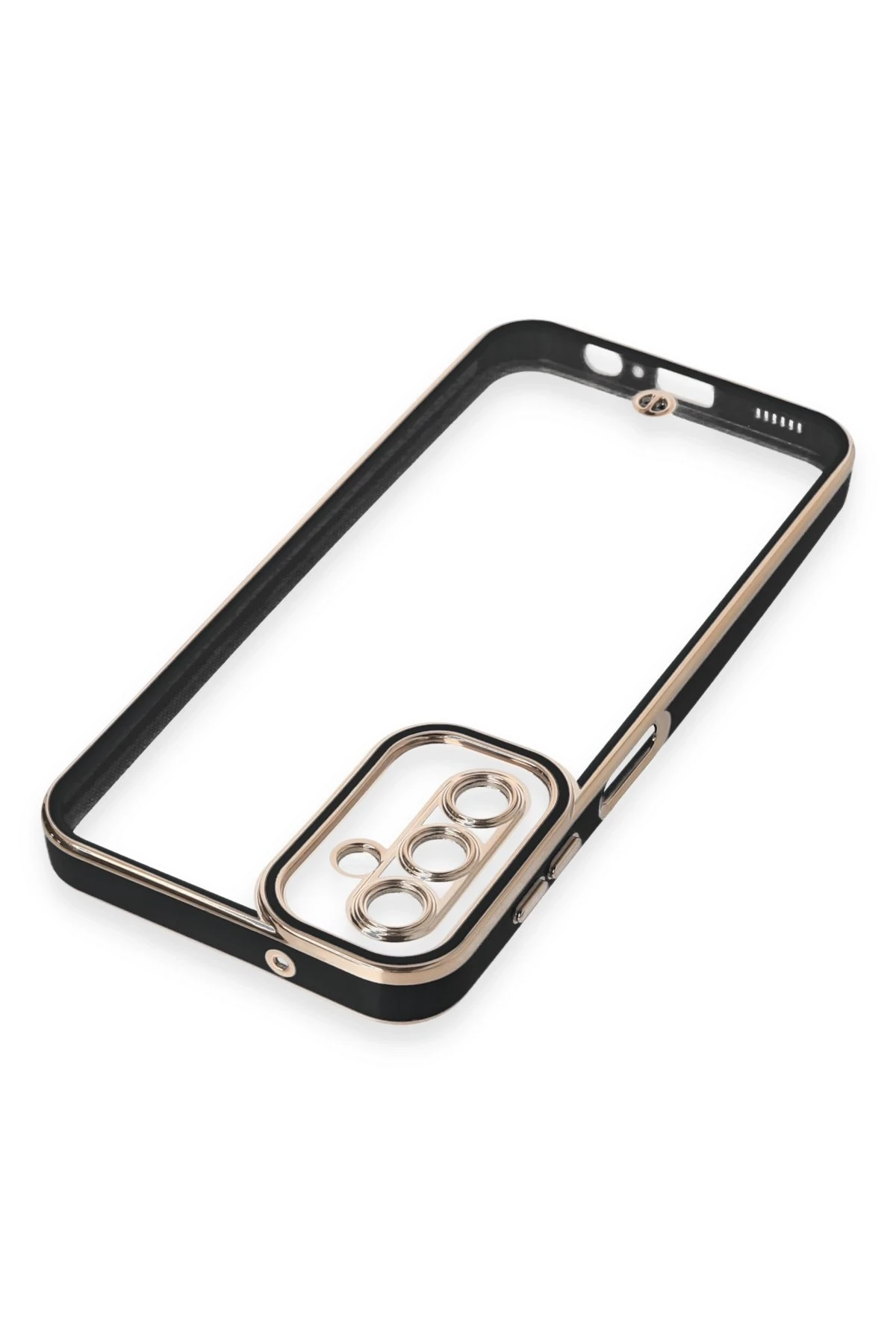 Newface Samsung Galaxy A14 4G Kılıf Liva Lens Silikon - Siyah