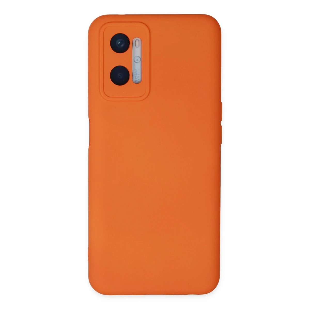 Newface Oppo A96 Kılıf Nano içi Kadife Silikon - Turuncu