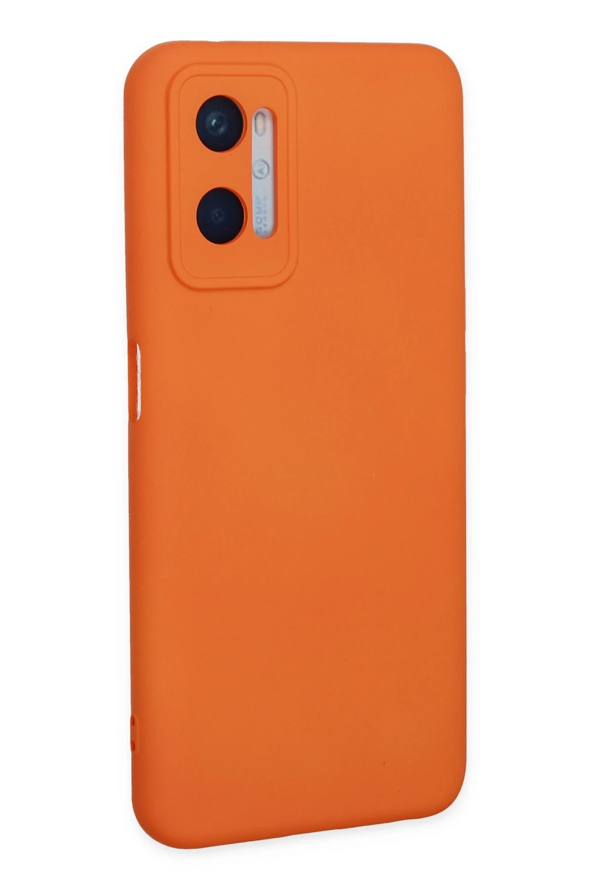 Newface Oppo A96 Kılıf Nano içi Kadife Silikon - Turuncu