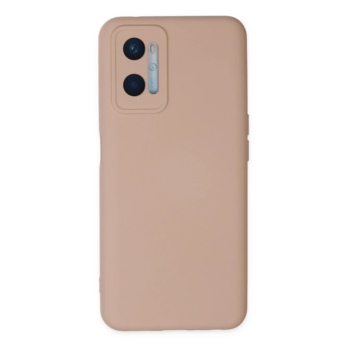 Newface Oppo A96 Kılıf Nano içi Kadife Silikon - Pudra