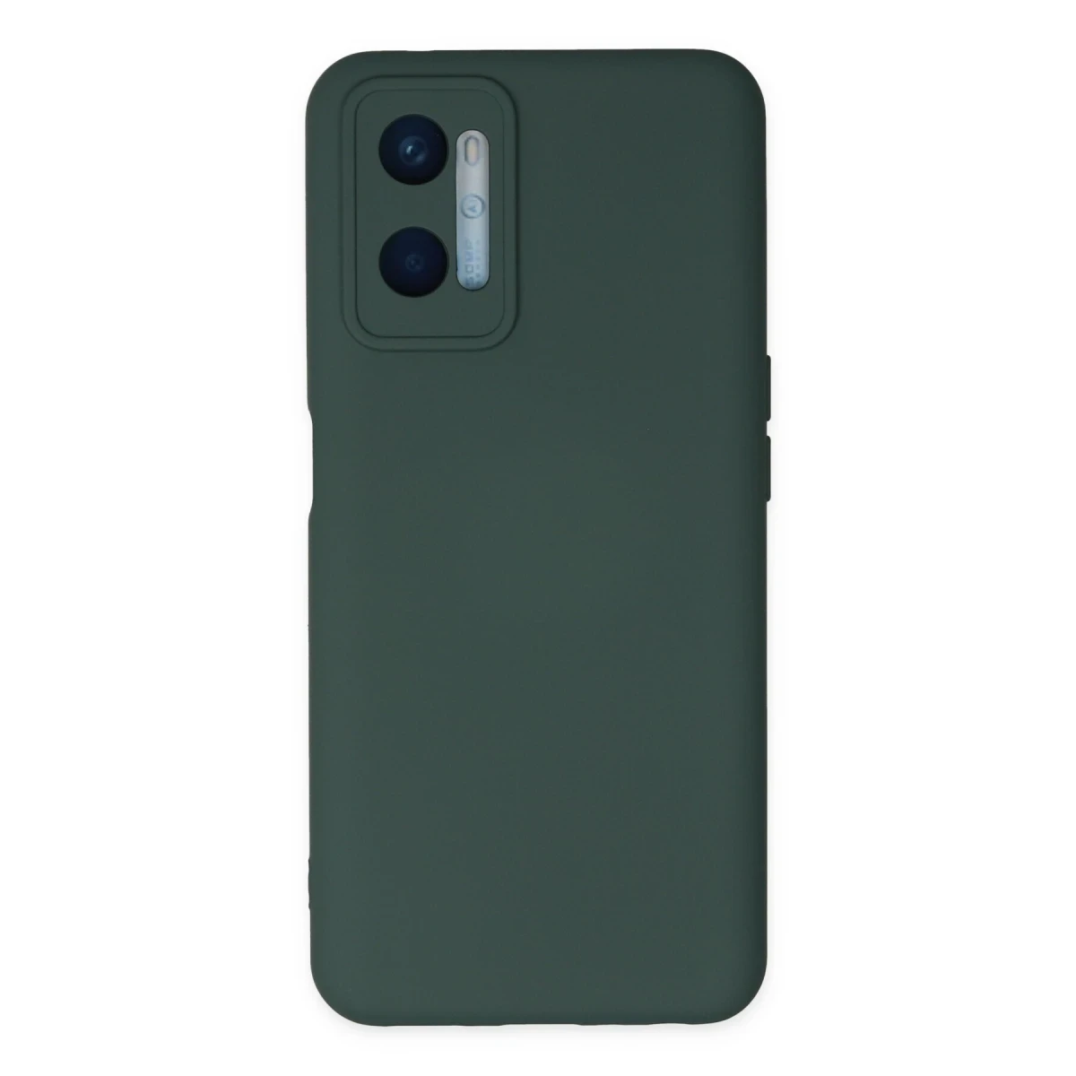 Newface Oppo A96 Kılıf Nano içi Kadife Silikon - Koyu Yeşil
