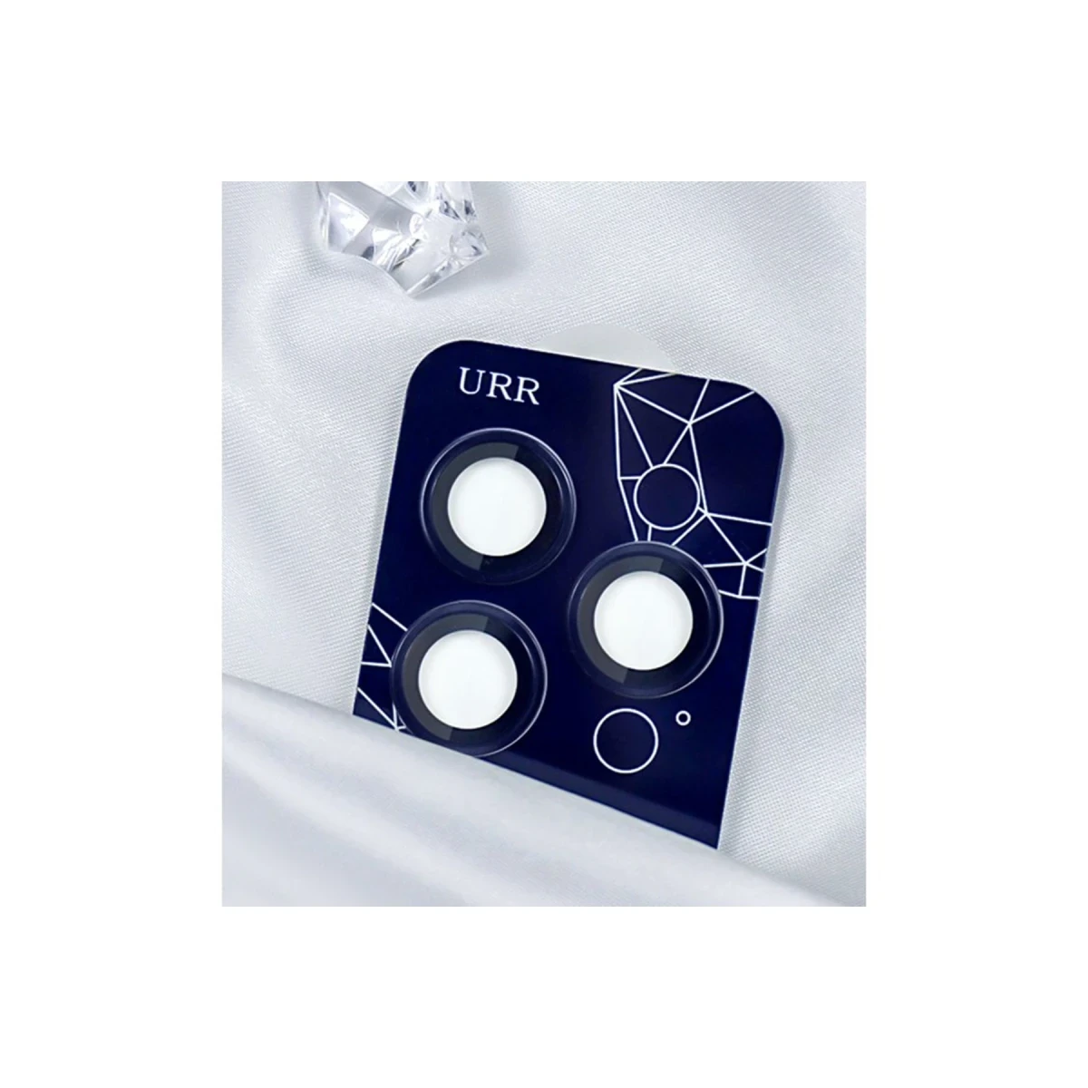 URR Apple iPhone 16 Pro Max Sapphire PVDSS Kamera Lens Koruyucu - Siyah