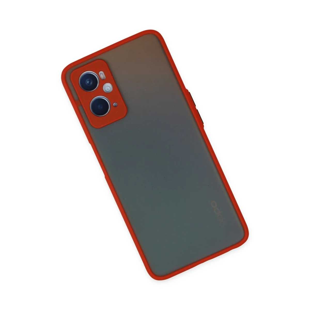 Oppo A96 Kılıf Montreal Silikon Kapak - Kırmızı