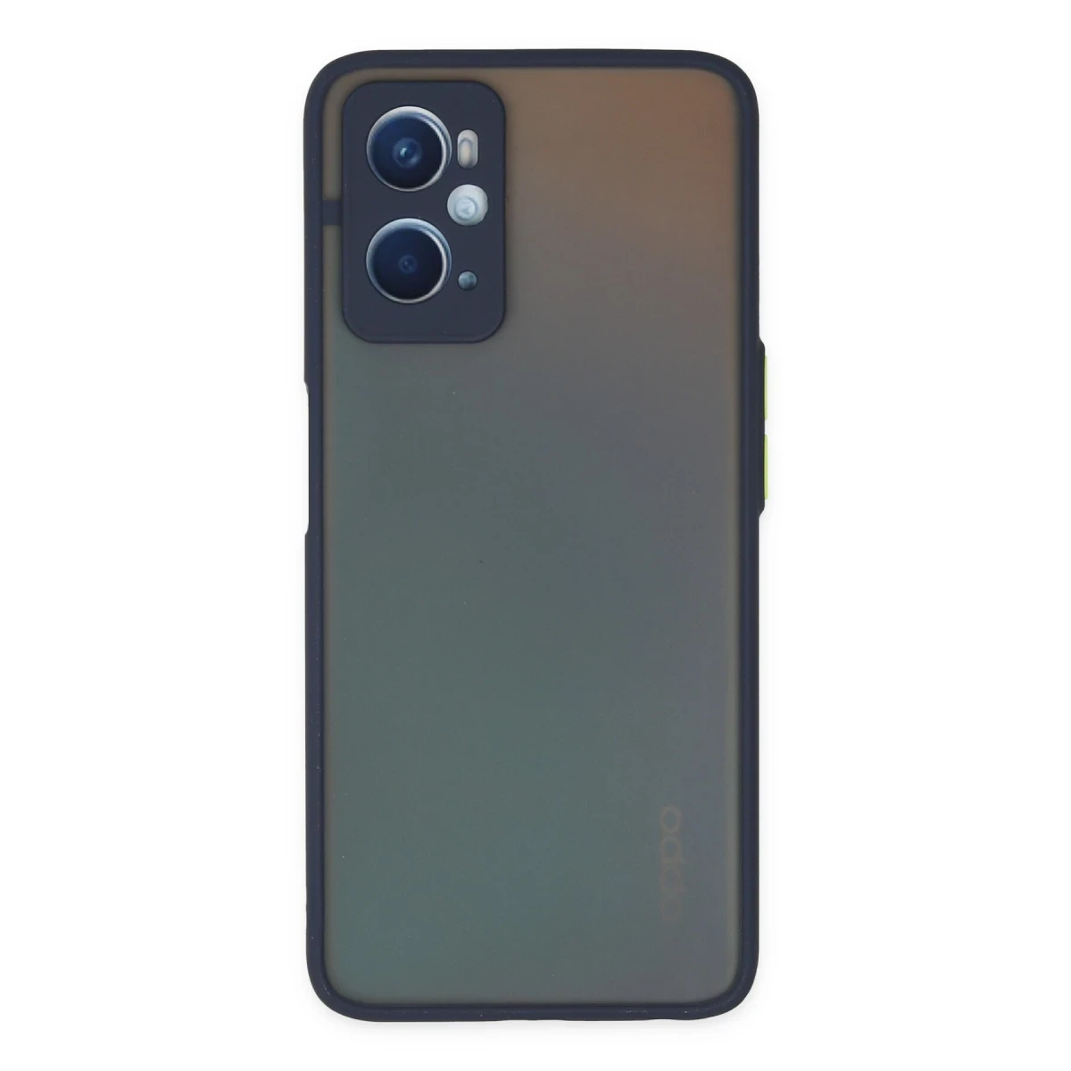 Newface Oppo A96 Kılıf Montreal Silikon Kapak - Lacivert