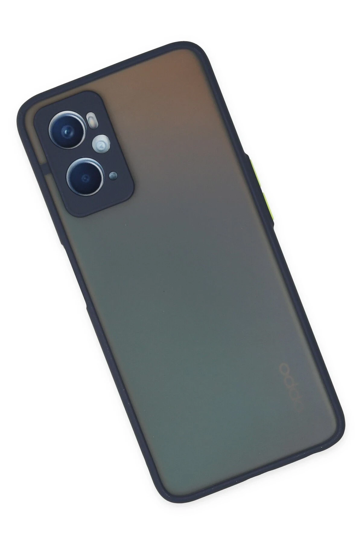 Newface Oppo A96 Kılıf Montreal Silikon Kapak - Lacivert