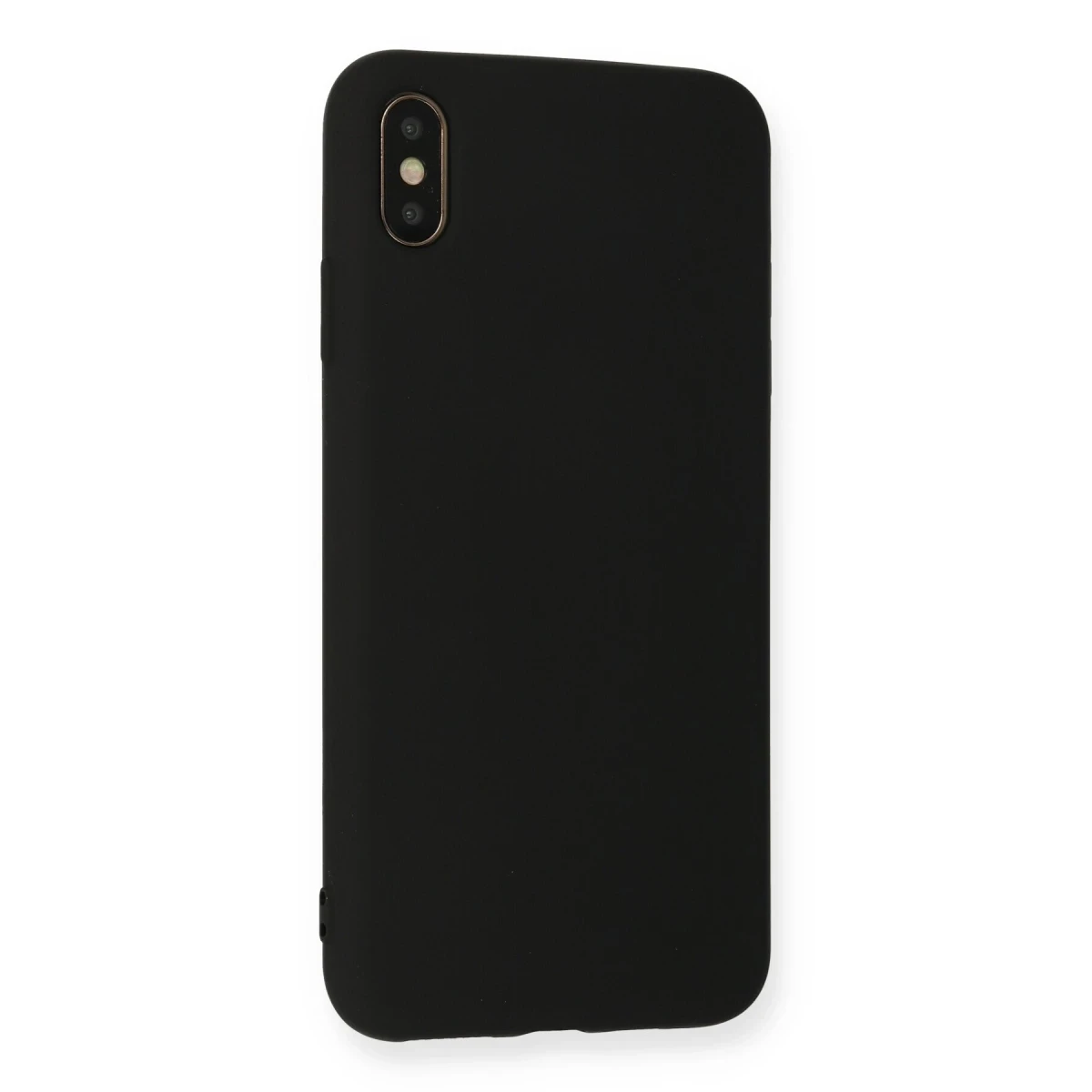 Newface Apple iPhone X Kılıf Nano içi Kadife Silikon - Siyah