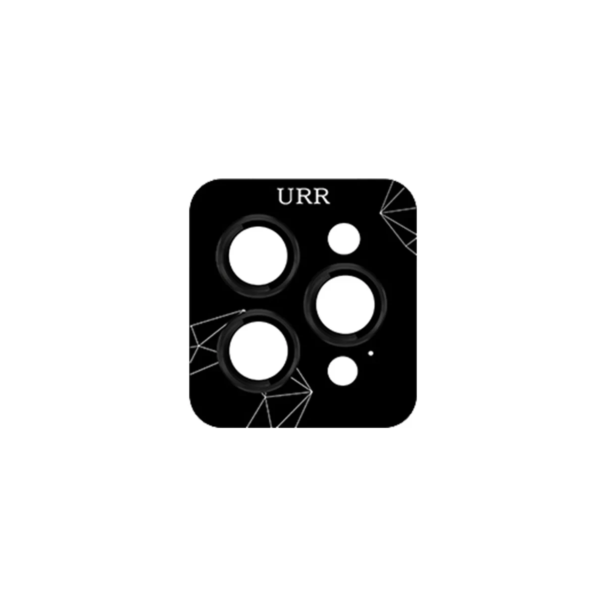 URR Apple iPhone 16 Pro Max Fan Series AR Kamera Lens Koruyucu - Siyah