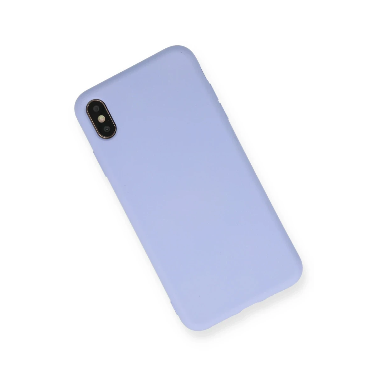 Newface Apple iPhone X Kılıf Nano içi Kadife Silikon - Lila