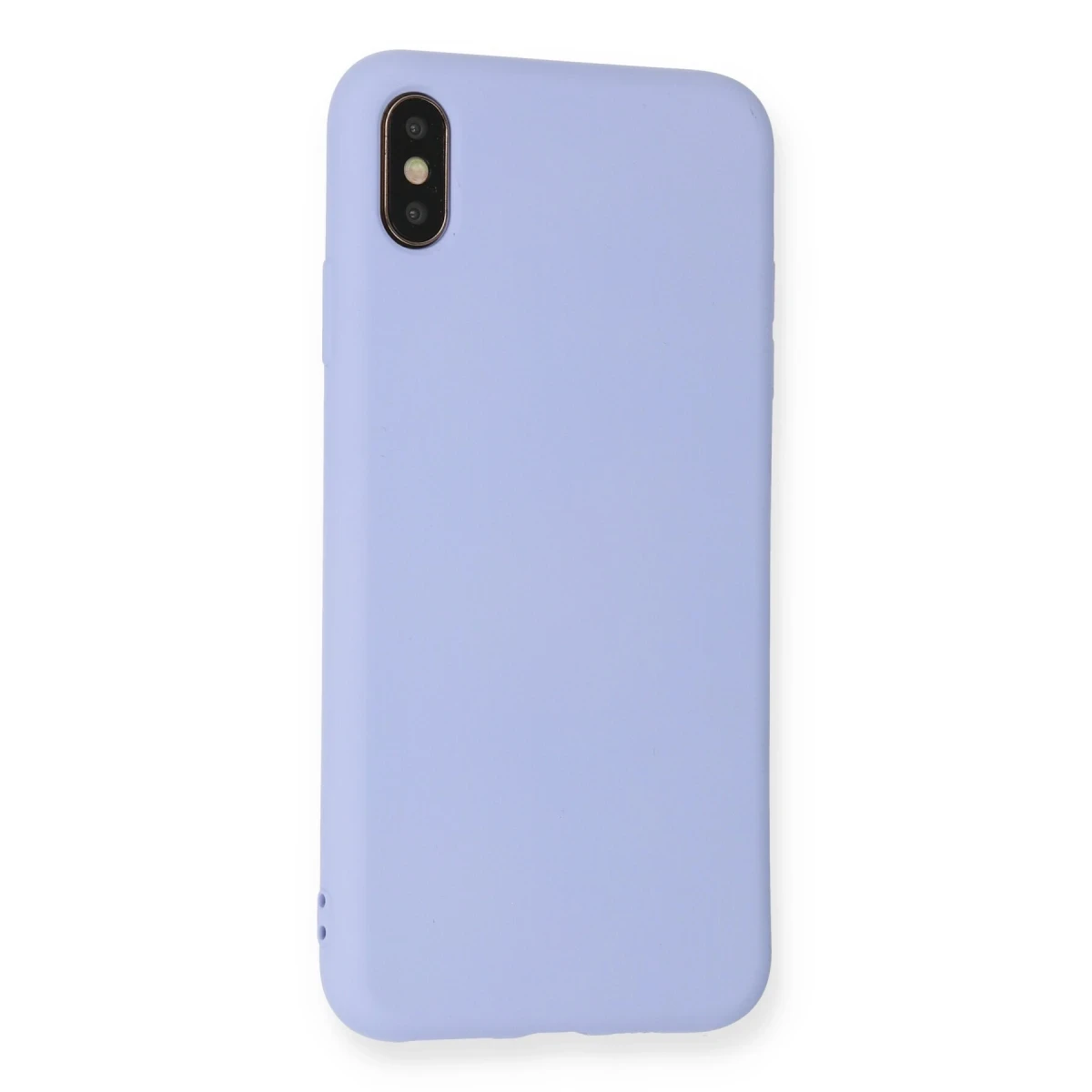 Newface Apple iPhone X Kılıf Nano içi Kadife Silikon - Lila