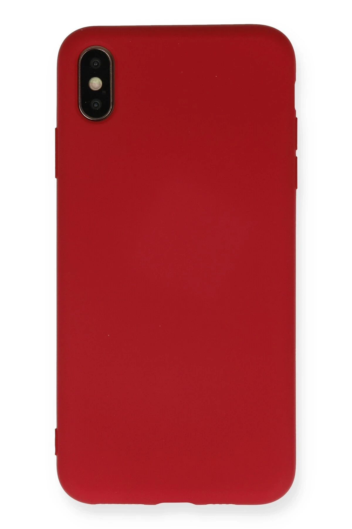 Newface iPhone X Kılıf Nano içi Kadife Silikon - Kırmızı