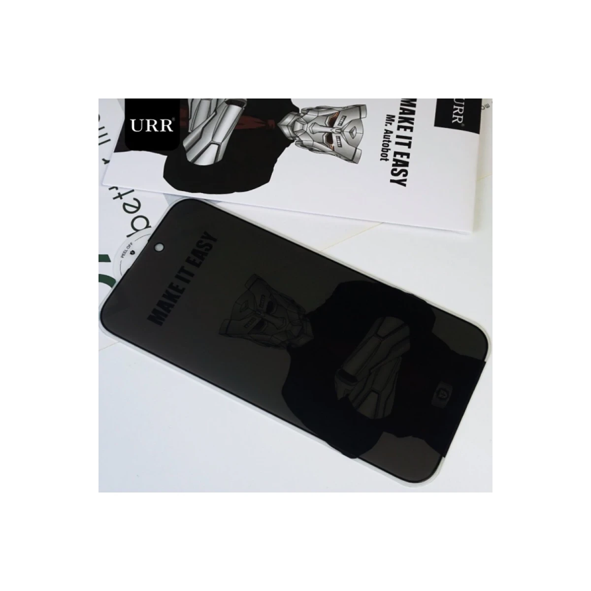 URR Apple iPhone 16 Pro Max HD Privacy Cam Ekran Koruyucu - Siyah