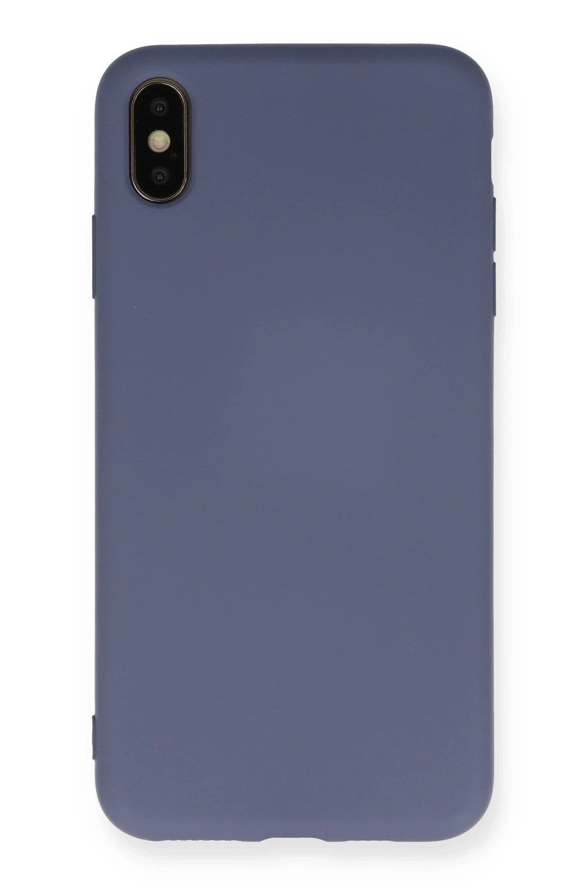 Newface iPhone XS Max Kılıf Nano içi Kadife Silikon - Gri