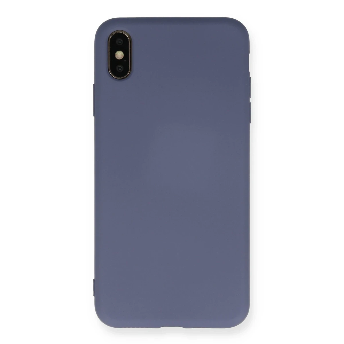 Newface Apple iPhone XS Max Kılıf Nano içi Kadife Silikon - Gri