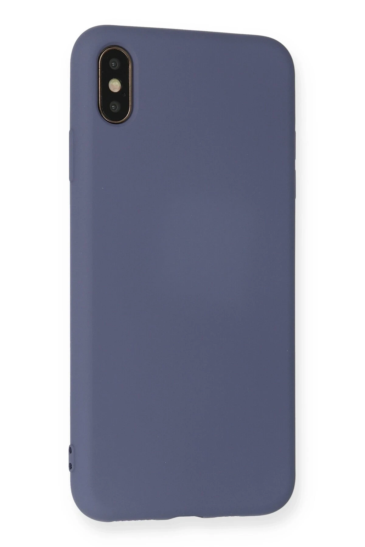 Newface iPhone XS Max Kılıf Nano içi Kadife Silikon - Gri